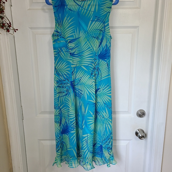 (334) Studio I Woman's Midi length Sleeveless Dress, Size: 12 Color: Blue - Picture 8 of 10